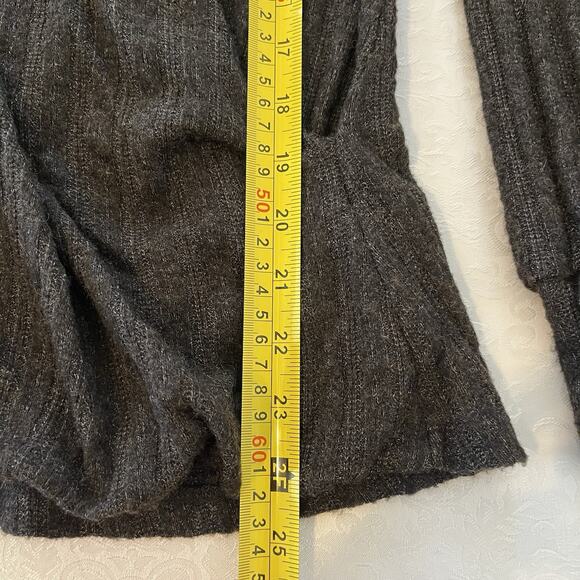 Maeve by Anthropologie Rafela Hacci Surplice Top Wrap Sweater Size XS Brown/Gray - Picture 6 of 10